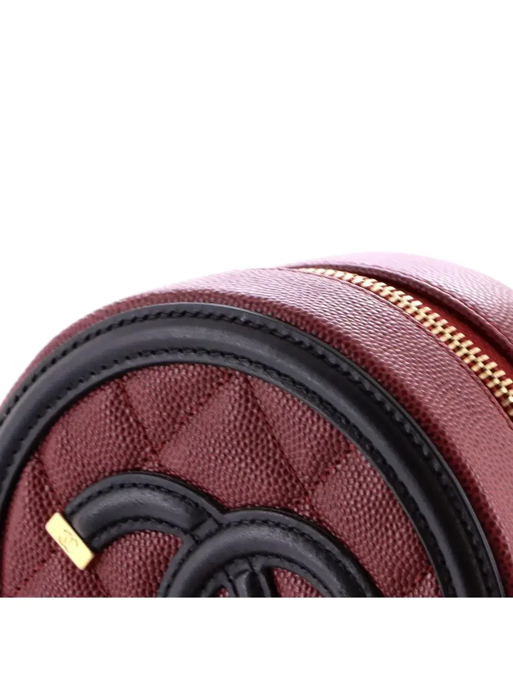 Chanel Filigree Round Clutch With Chain #255086C21B